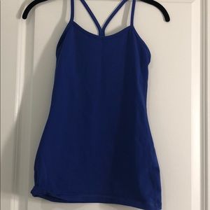 Blue lulu lemon tank